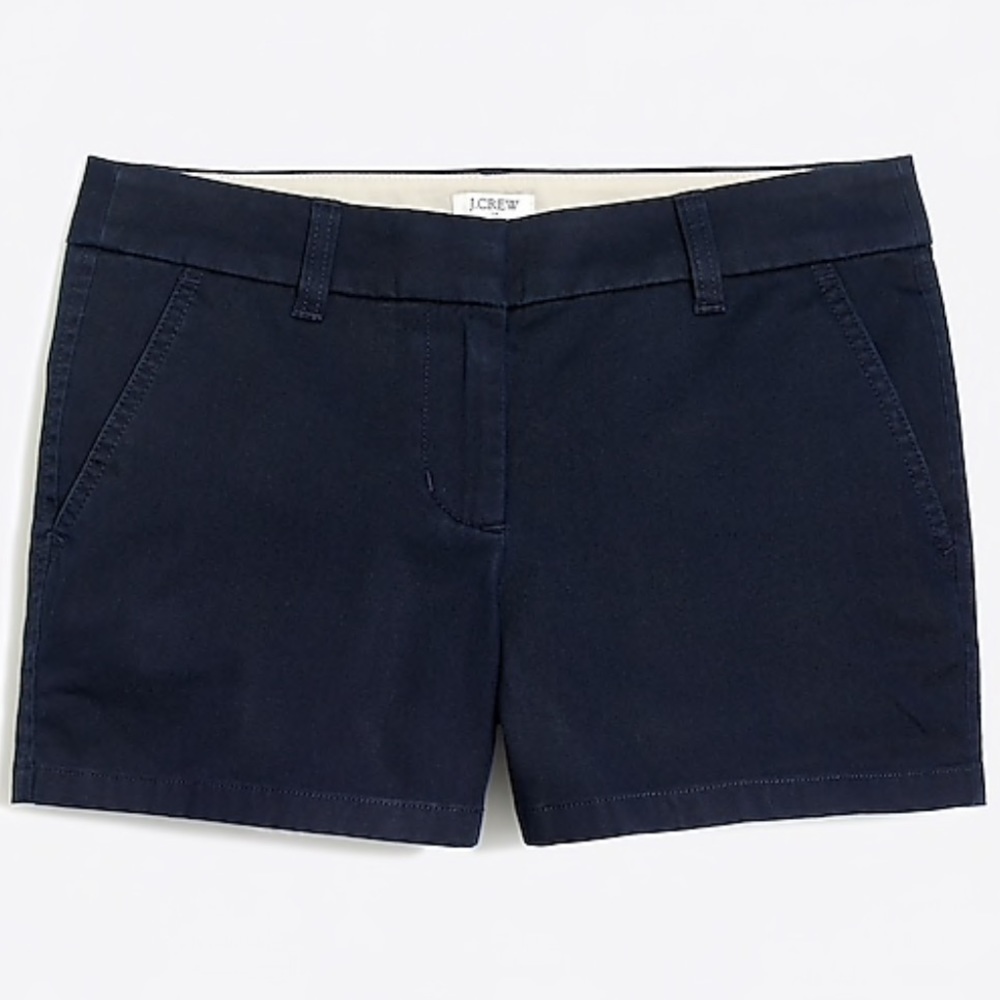 J Crew Chino Shorts Navy Size 4